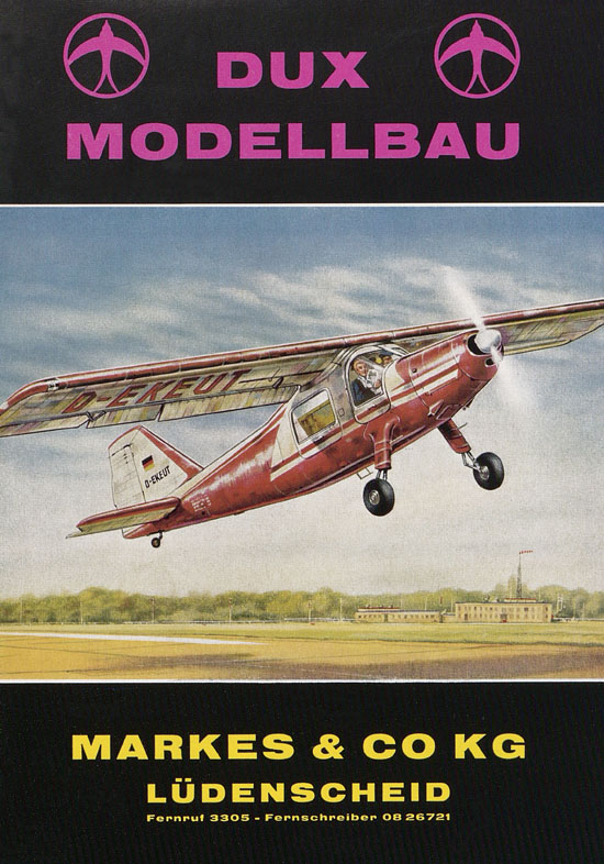 Seite 1 DUX Modellbau Flugmodelle Katalog 1960