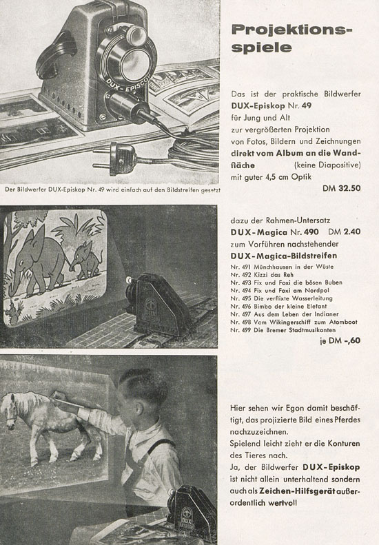 Seite 4 DUX Katalog Weihnachten 1958