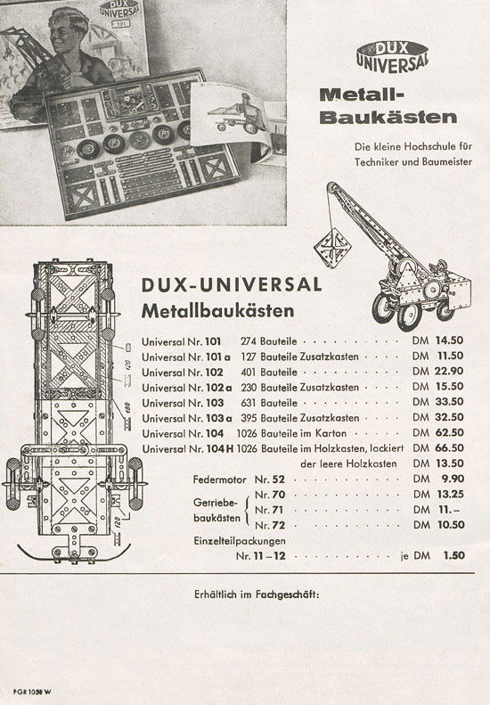Seite 8 DUX Katalog Weihnachten 1958