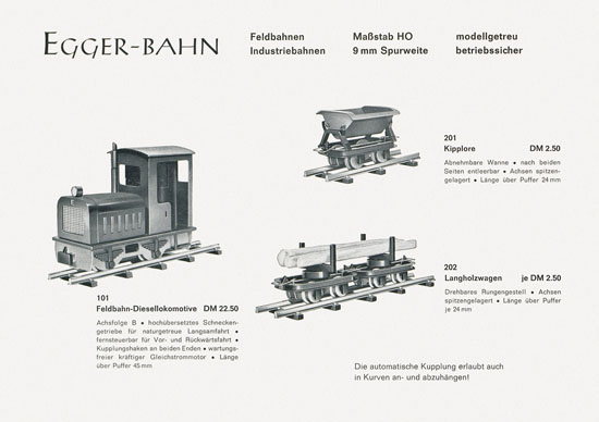 Seite 2 Egger-Bahn Katalog 1963