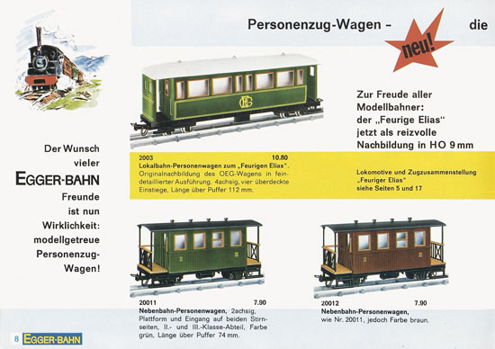 Egger-Bahn Katalog 1965-1966