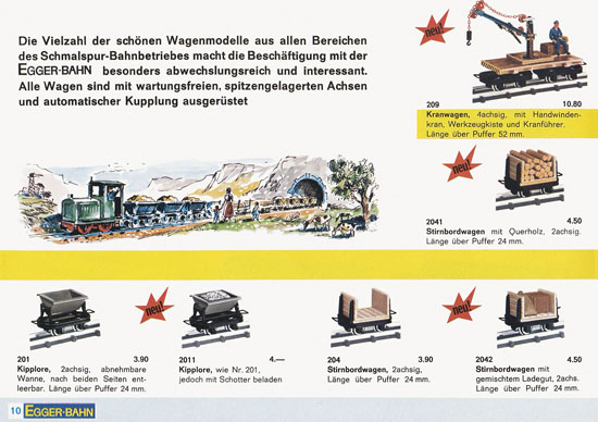 Seite 10 Egger-Bahn Katalog 1965-1966