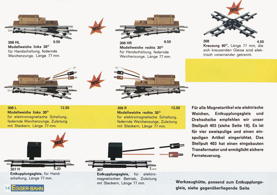 Seite 14 Egger-Bahn Katalog 1965-1966