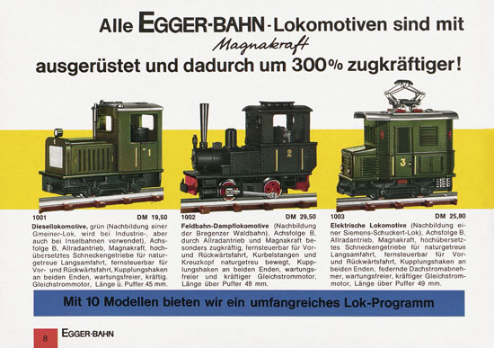 Egger-Bahn Katalog 1966-1967