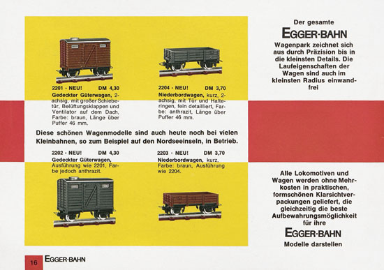 Egger-Bahn Katalog 1966-1967