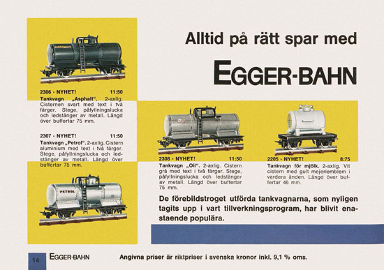 Egger-Bahn Katalog Sverige 1966-1967