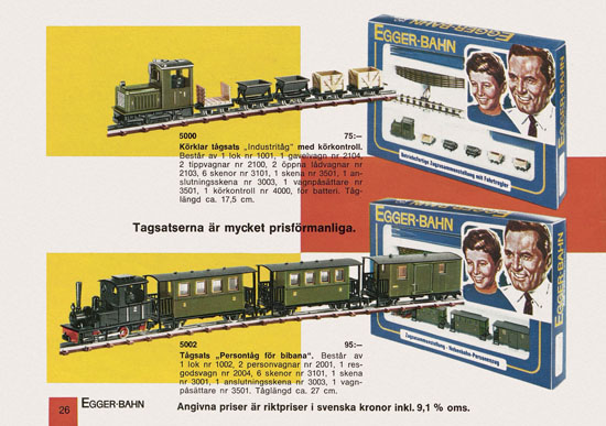 Egger-Bahn Katalog Sverige 1966-1967