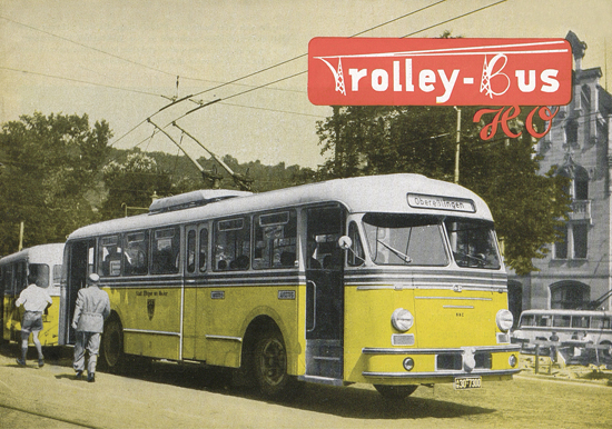 Seite 1 Eheim Trolley Bus H0 Katalog 1955
