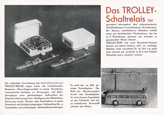 Seite 11 Eheim Trolley Bus H0 Katalog 1955