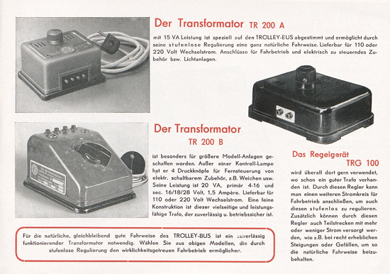 Seite 13 Eheim Trolley Bus H0 Katalog 1955