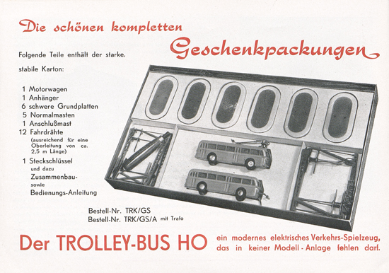 Seite 14 Eheim Trolley Bus H0 Katalog 1955