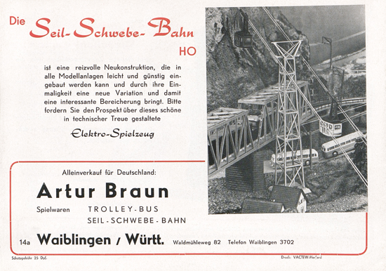 Seite 16 Eheim Trolley Bus H0 Katalog 1955