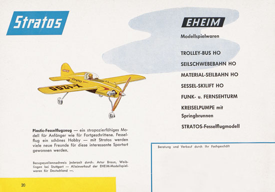 Seite 20 Eheim Modellspielwaren 1960