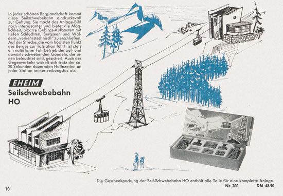 Seite 10 Eheim Modellspielwaren H0 Katalog 1962