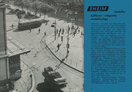 Seite 2 Eheim Modeller H0 Sverige 1962