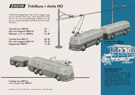 Seite 3 Eheim Modeller H0 Sverige 1962