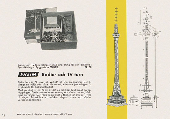 Seite 12 Eheim Modeller H0 Sverige 1962