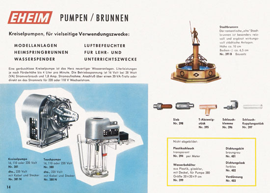 Seite 14 Eheim Modellspielwaren H0 1964