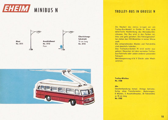 Eheim Modellspielwaren H0 1964