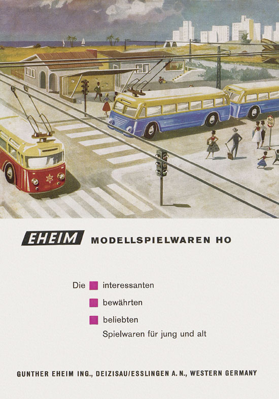 Eheim Modellspielwaren H0 Prospekt 1959