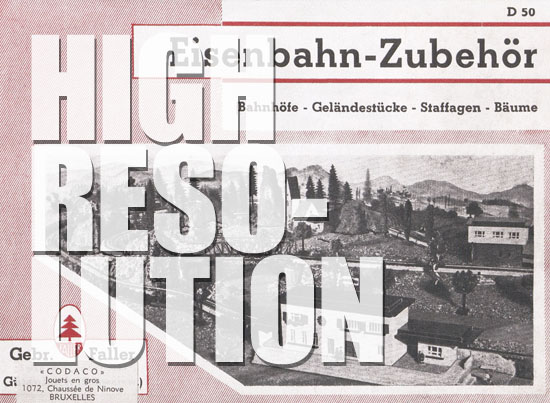 Faller Eisenbahn-Zubehör 1950