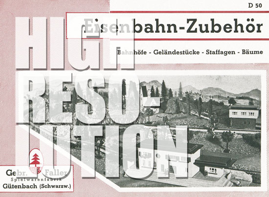 Faller Eisenbahn-Zubehör 1950