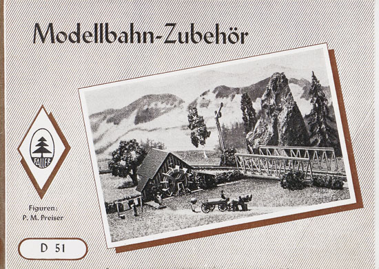 Seite 1 Faller Modellbahn-Zubehör 1951