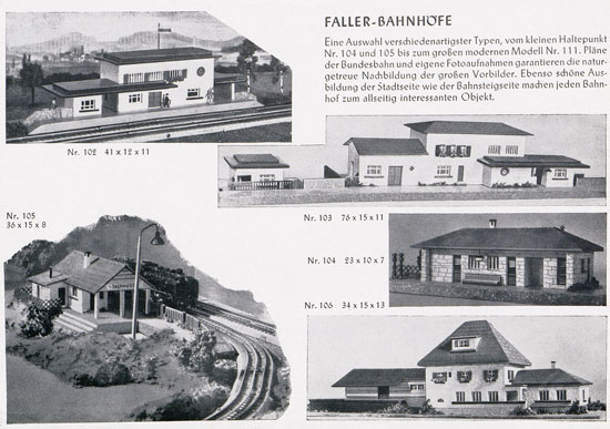 Seite 2 Faller Kollektion 1952