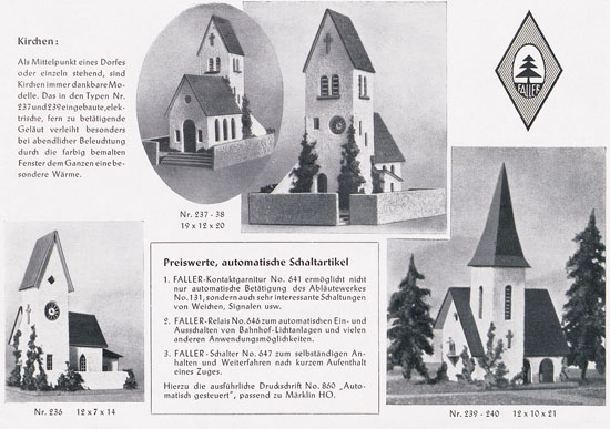 Faller Kollektion 1952