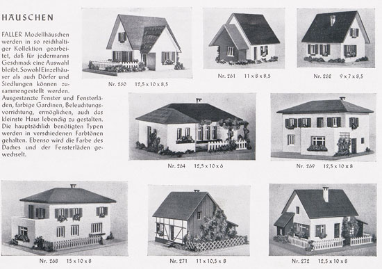 Faller Kollektion 1952