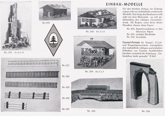 Faller Kollektion 1952