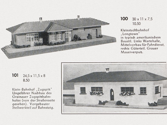 Seite 4 Faller Katalog 1954