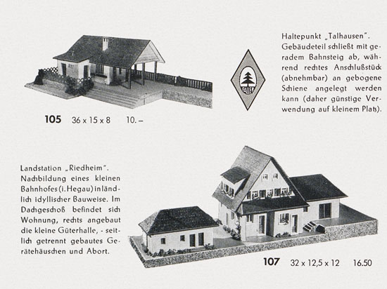 Faller Katalog 1954