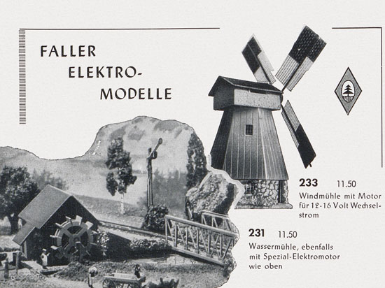 Faller Katalog 1954