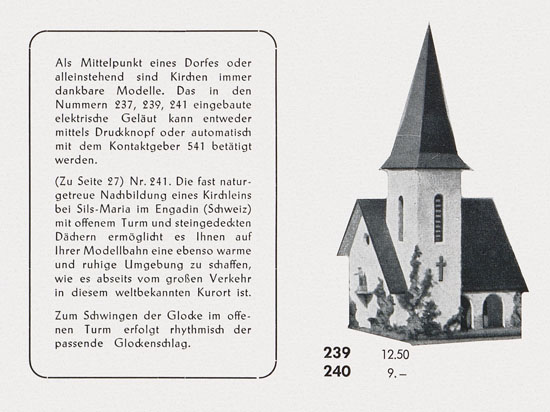 Seite 26 Faller Katalog 1954
