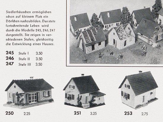 Faller Katalog 1954