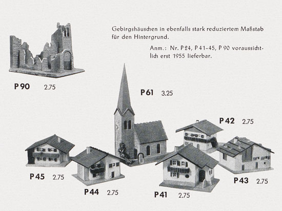 Faller Katalog 1954