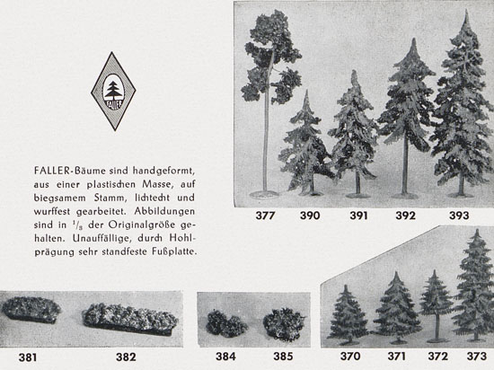 Faller Katalog 1954