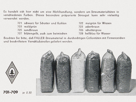 Faller Katalog 1954