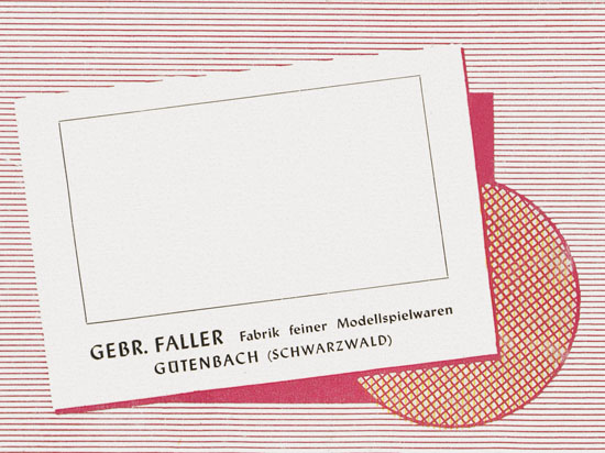 Seite 60 Faller Katalog 1954