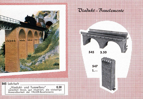 Seite 20 Faller Katalog Standard-Sortiment 1955
