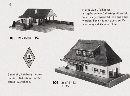 Seite 8 Faller Katalog 1955