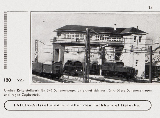 Seite 17 Faller Katalog 1955
