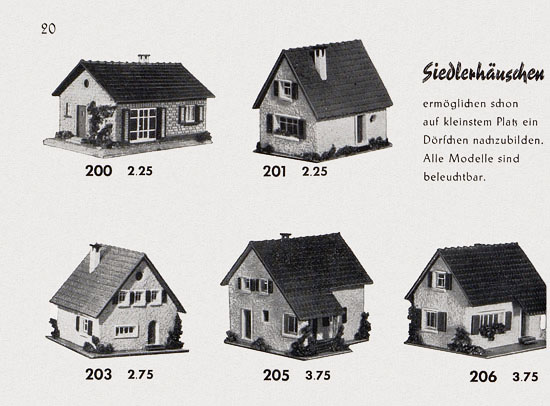 Seite 22 Faller Katalog 1955