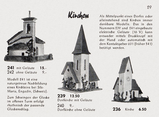 Seite 31 Faller Katalog 1955