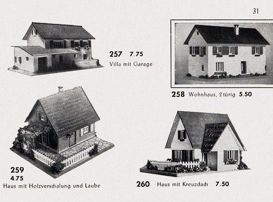Seite 33 Faller Katalog 1955