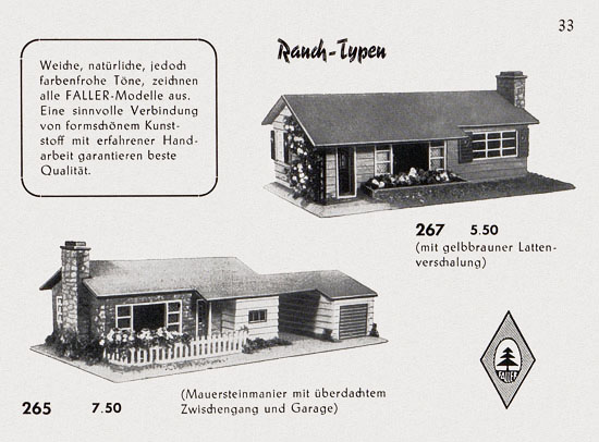 Seite 35 Faller Katalog 1955