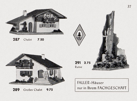 Seite 39 Faller Katalog 1955