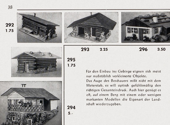 Seite 40 Faller Katalog 1955
