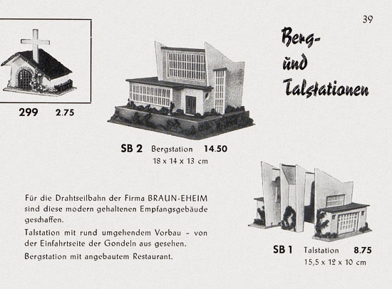 Faller Katalog 1955